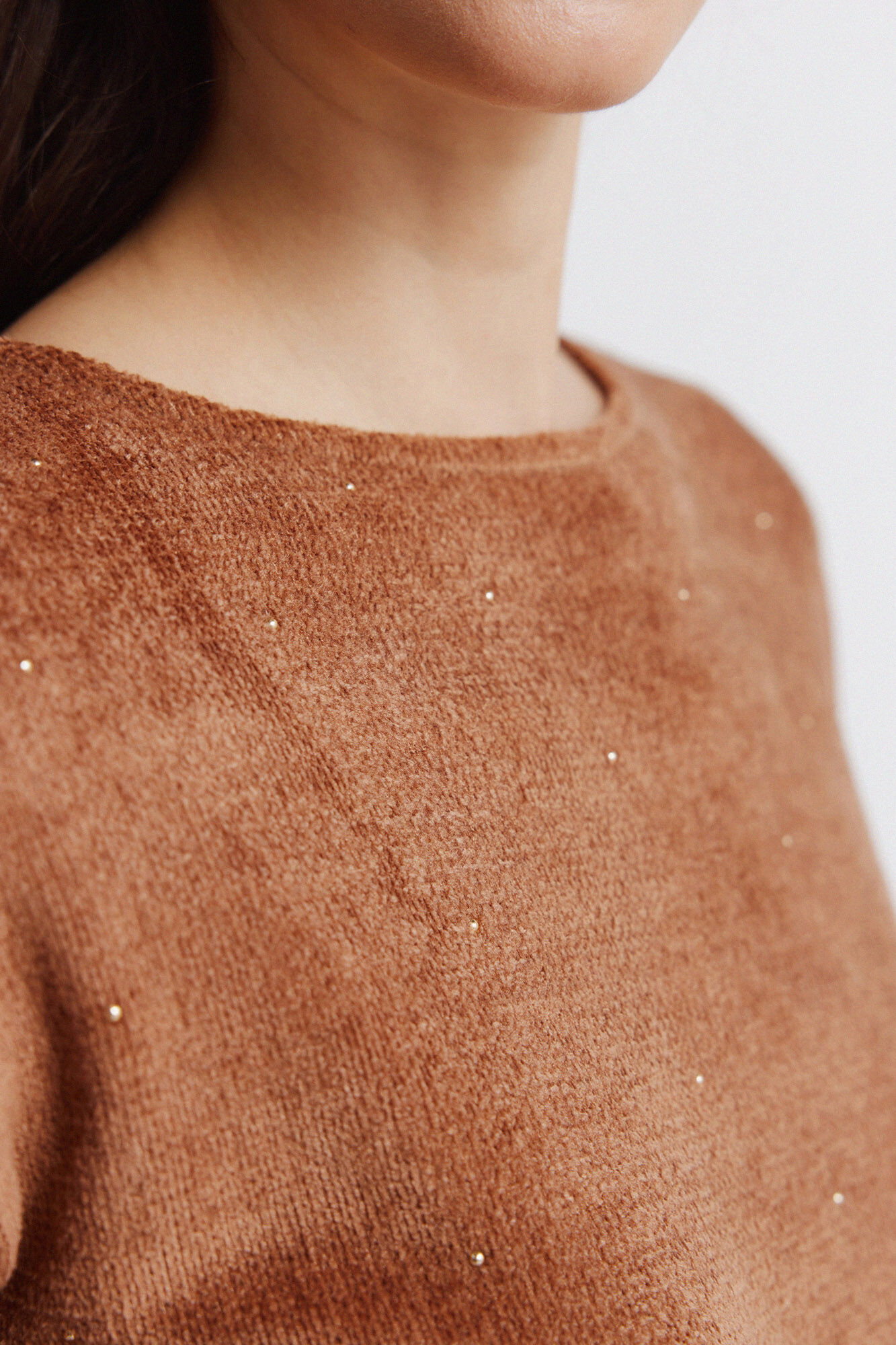 Springfield Playera con tachuelas caf&eacute;