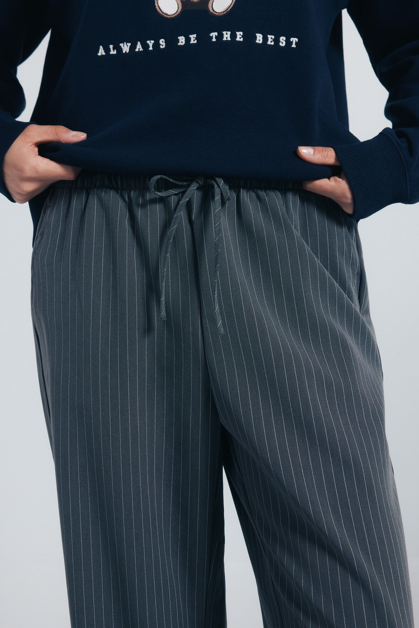 Springfield Pantal&oacute;n jogger ancho gris