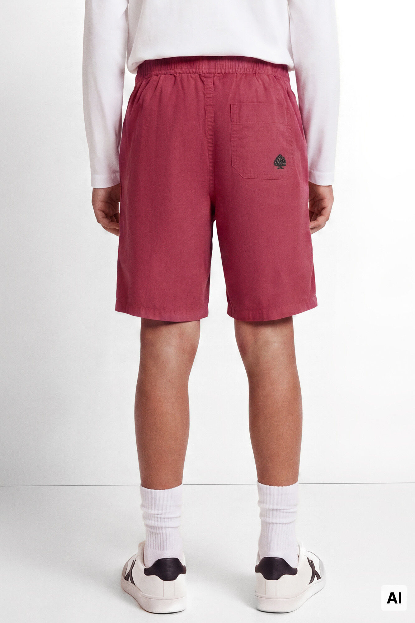 Springfield Kids Bermuda de popel&iacute;n para ni&ntilde;o coral