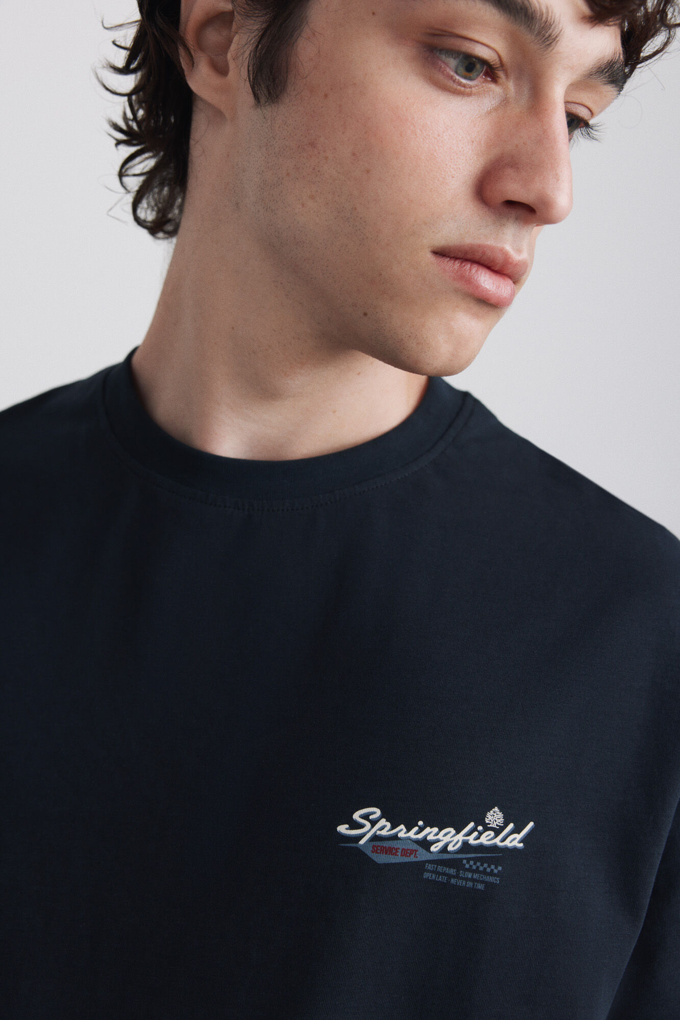 Springfield Playera Springfield Service Dept azul