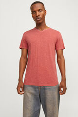 Springfield Playera estándar fit botones rojo