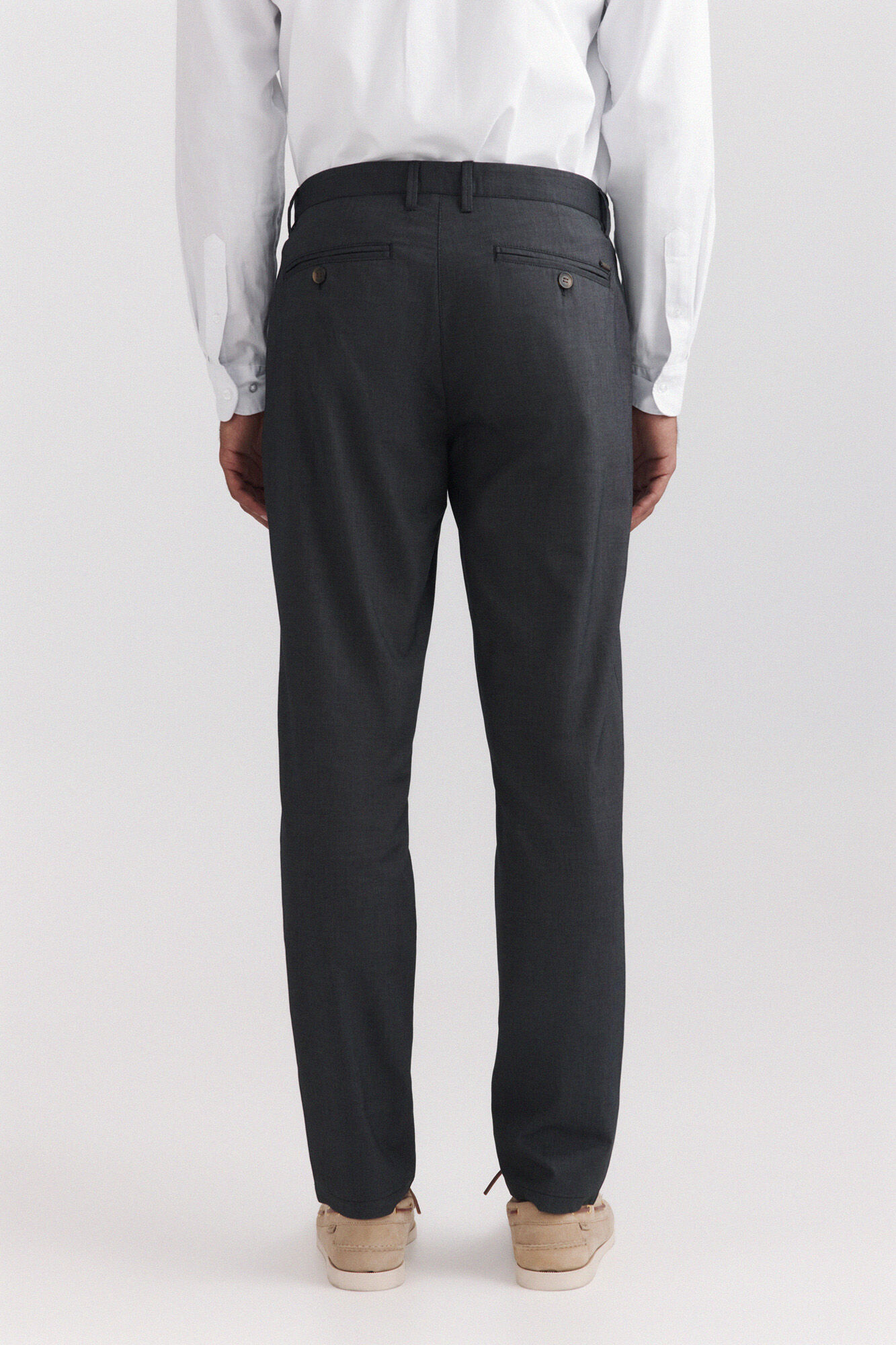 Springfield Pantal&oacute;n chino de estructura bicolor comfort fit gris