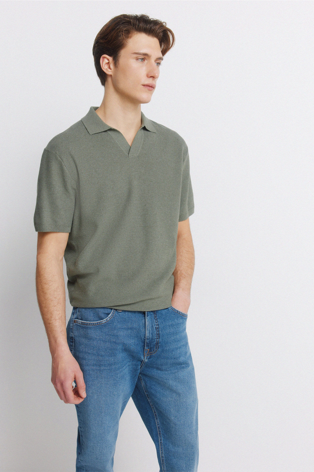 Springfield Jeans lavado medio slim fit azul