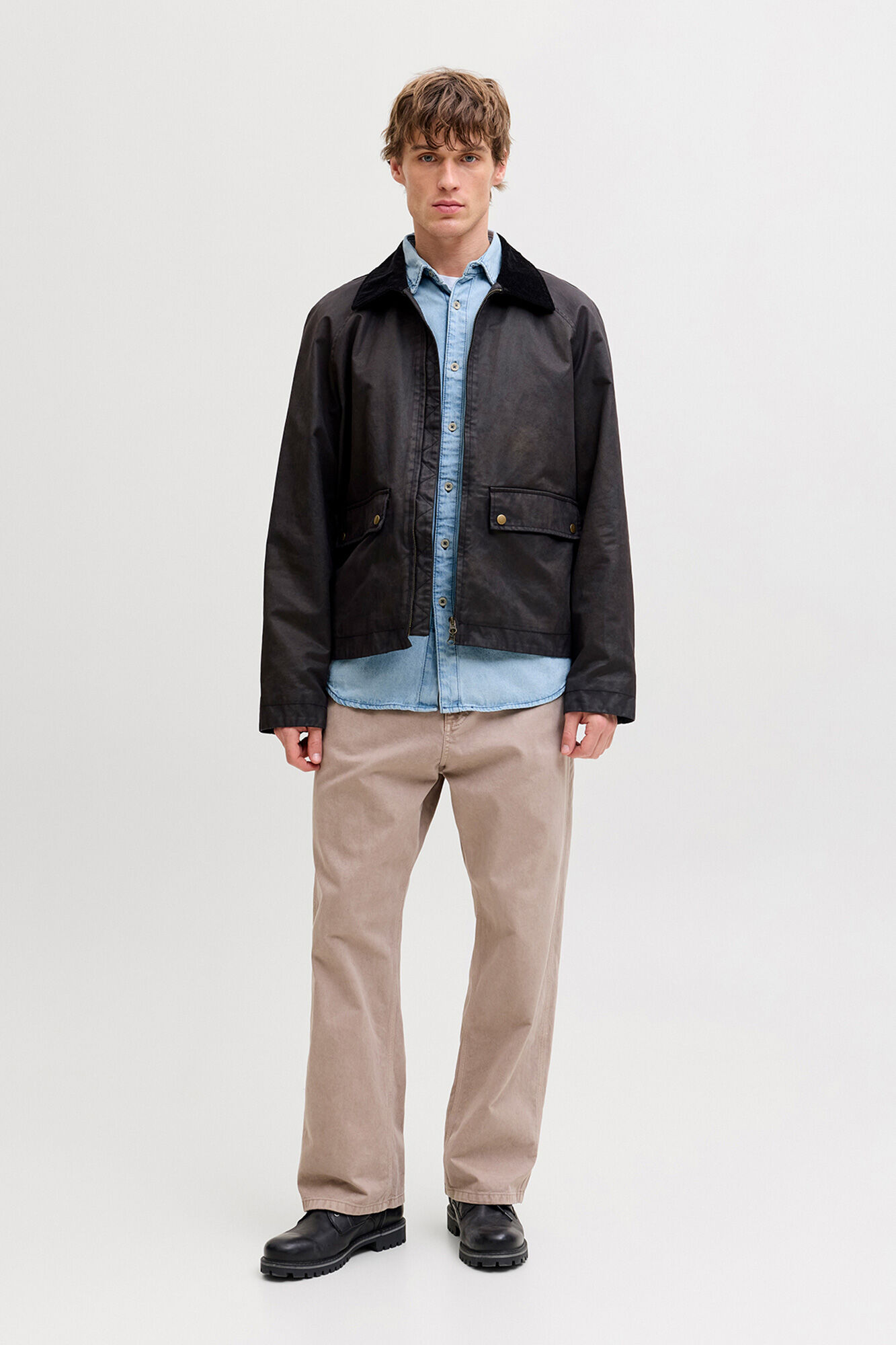 Jack & Jones Camisa de mezclilla azul tinta