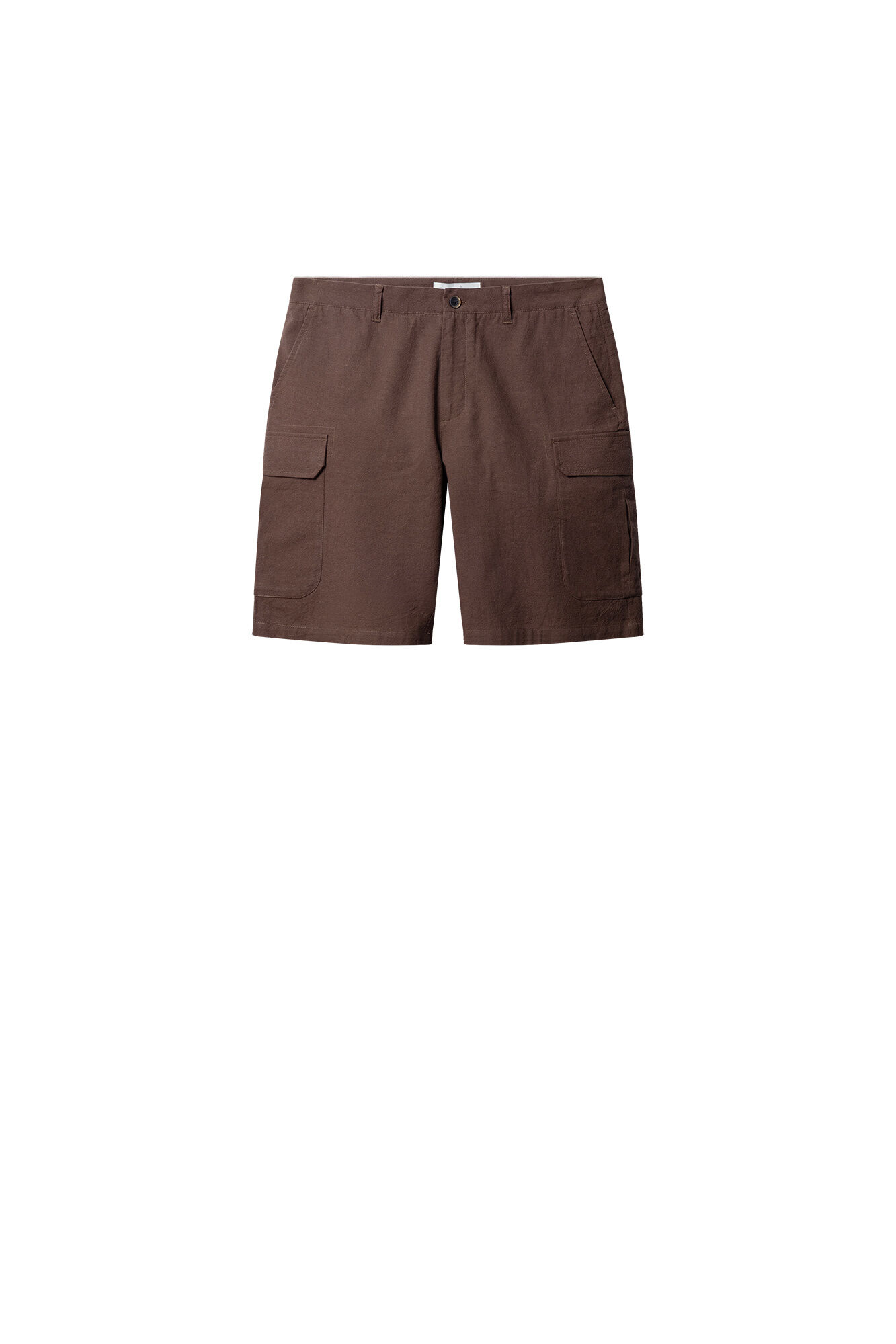 Springfield Bermudas cargo de lino comfort fit caf&eacute;