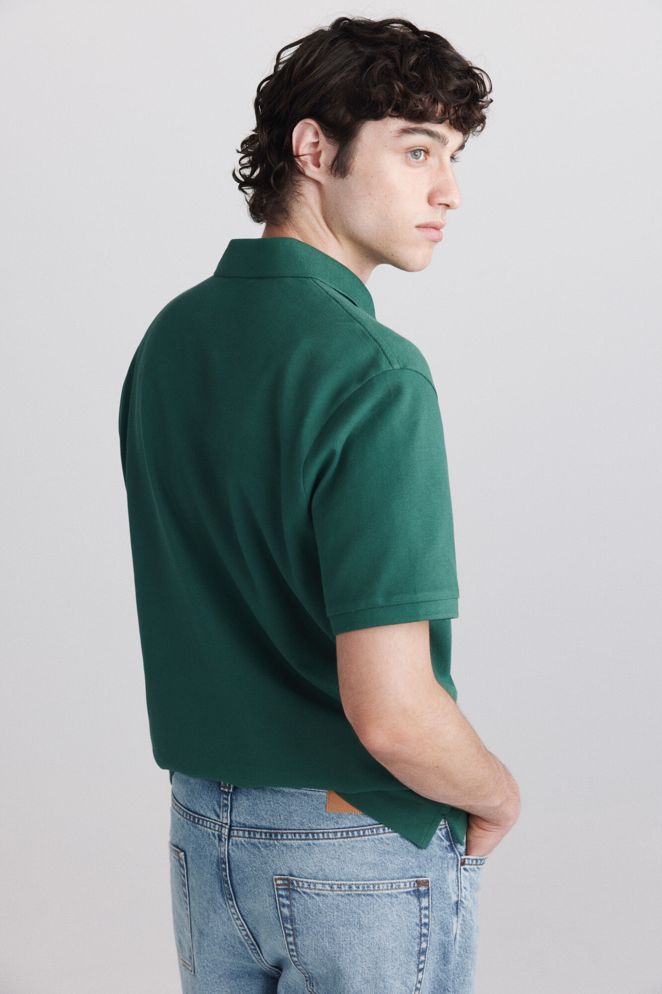 Springfield Polo de piqu&eacute; b&aacute;sico Springfield regular fit verde