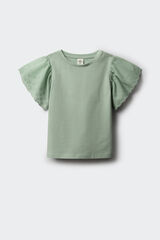 Springfield Playera volantes niña verde