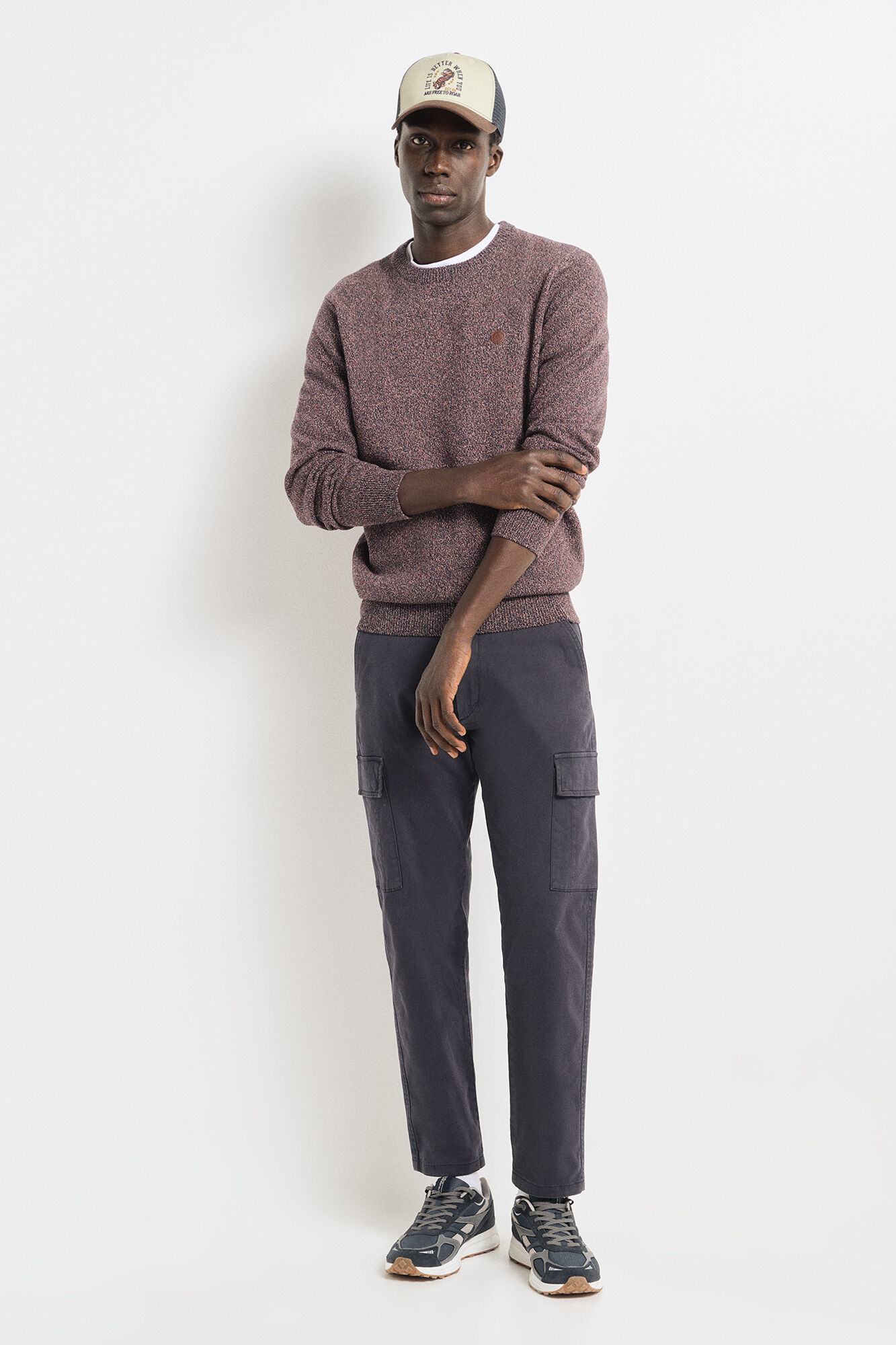 Springfield Su&eacute;ter liso torzal rojo