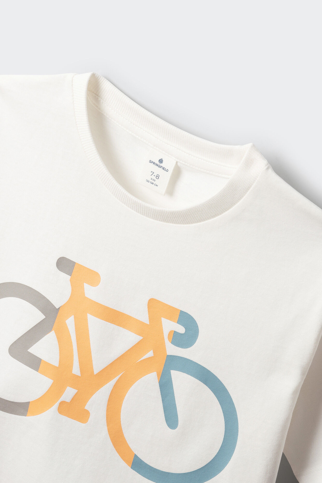 Springfield Kids Playera de ciclismo para ni&ntilde;o marfil