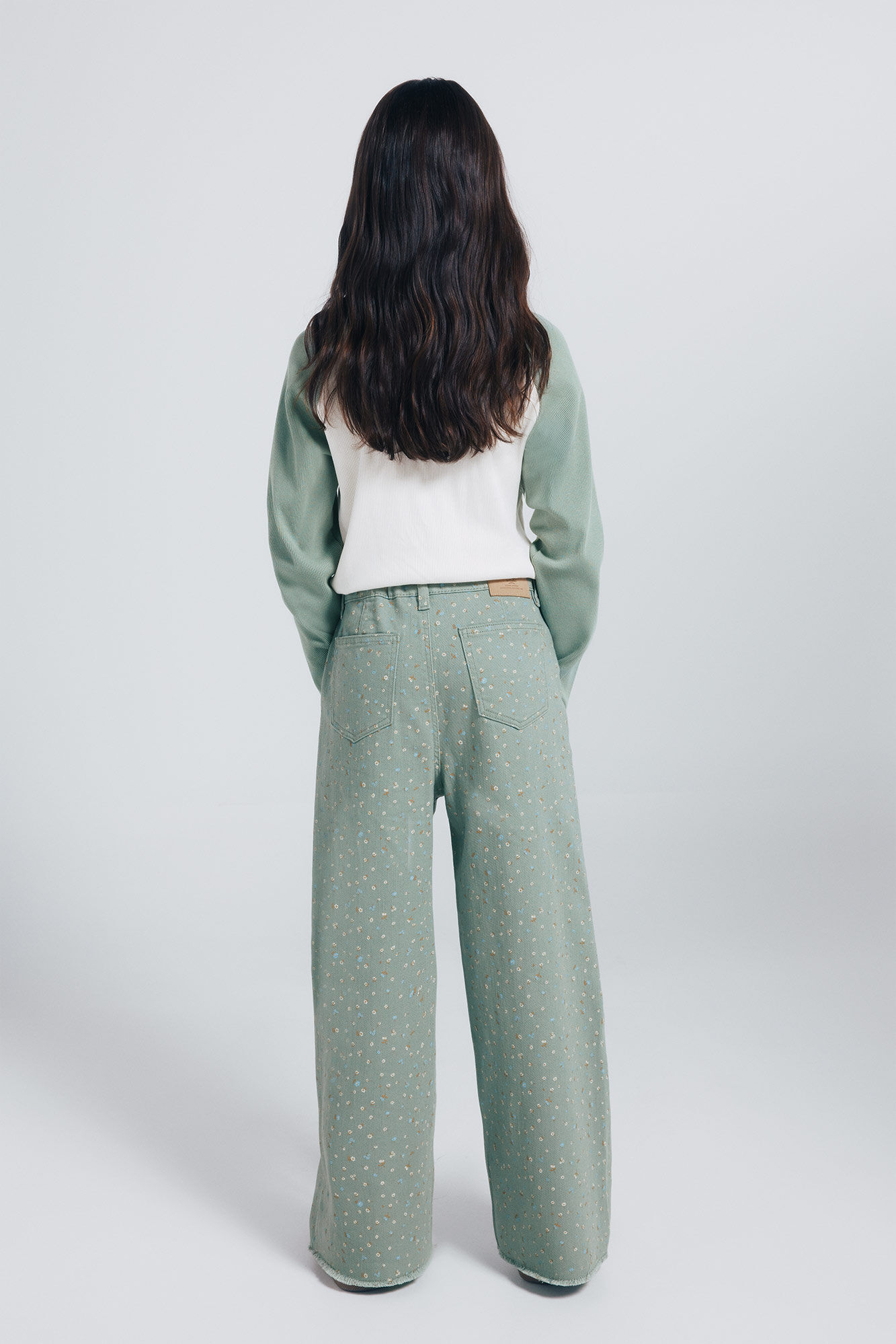 Springfield Kids Pantal&oacute;n culotte flores ni&ntilde;a verde