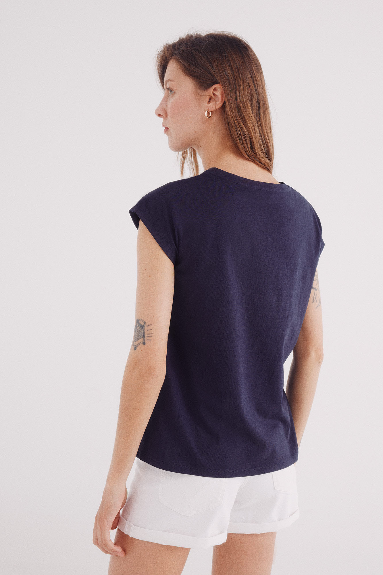 Springfield Playera botones hombros marino