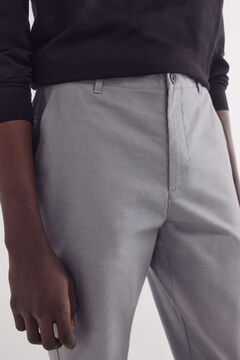 Springfield Pantalón chino estructura comfort fit gris