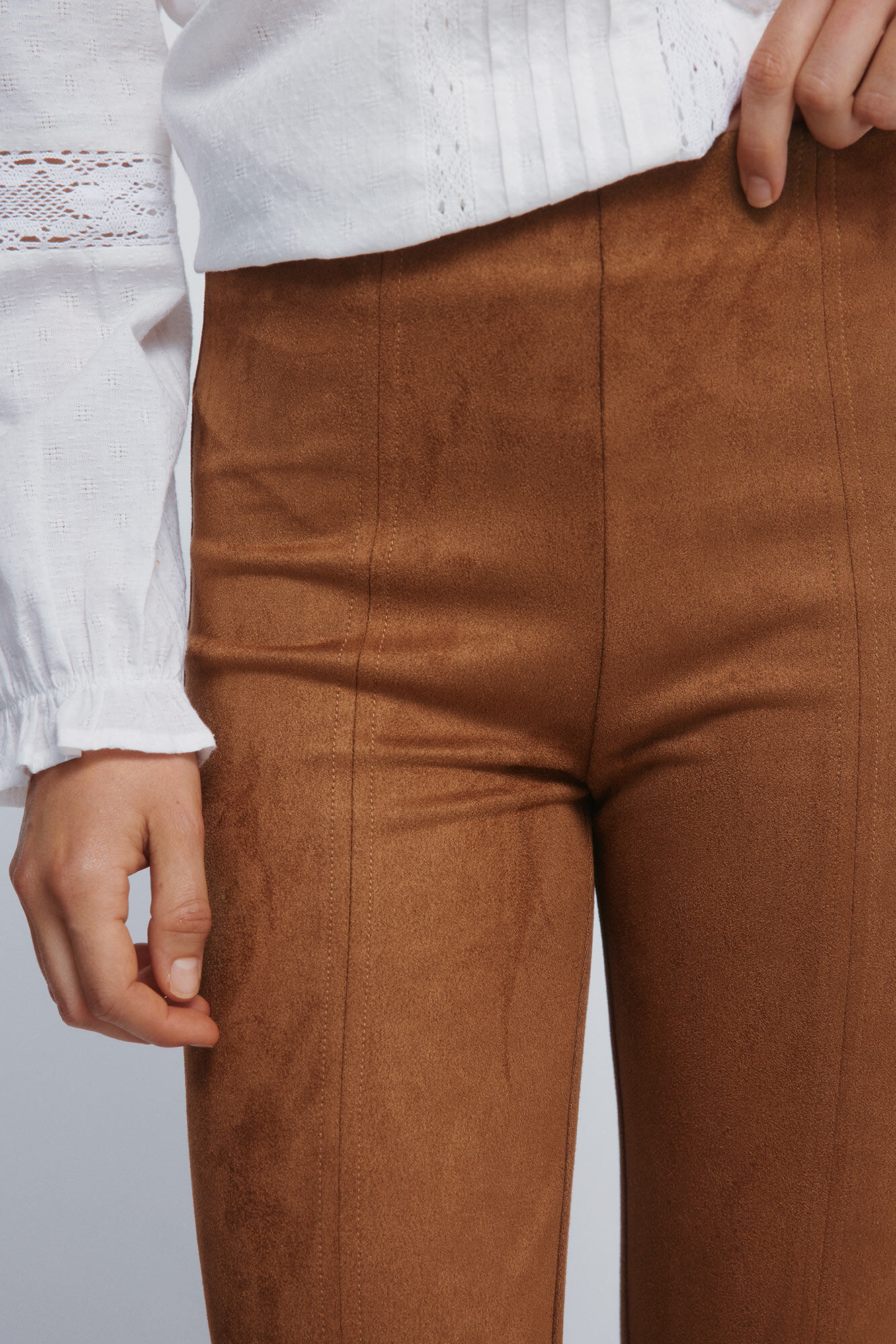 Springfield Pantalones de ante nude