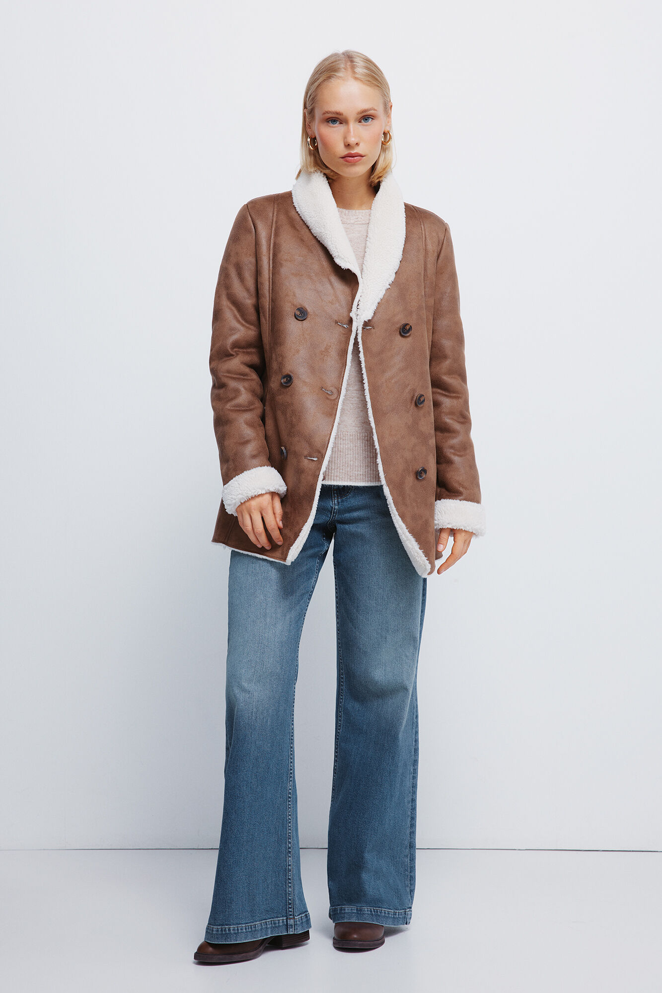 Springfield Chamarra con botones de doble cara  caf&eacute;