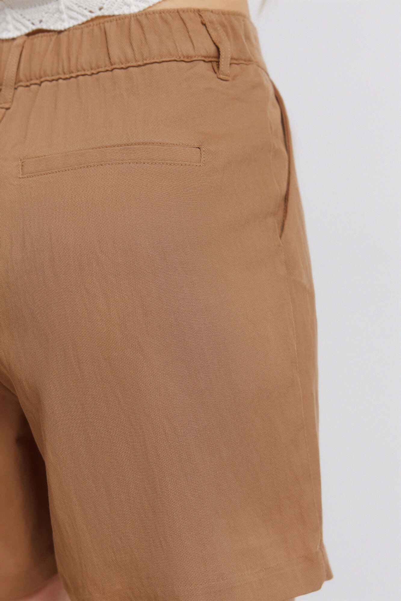 Springfield Bermudas con pinzas caf&eacute;