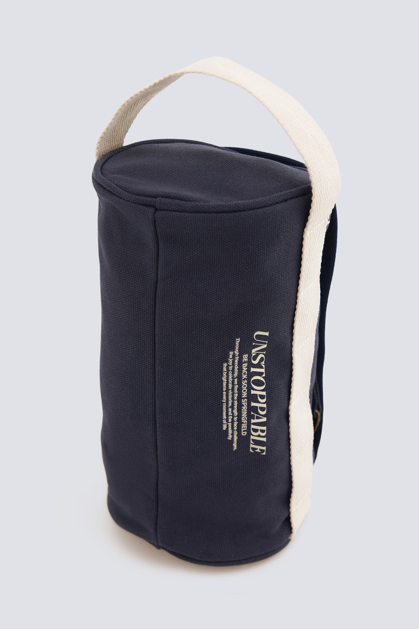 Springfield Neceser casual de lona blanco