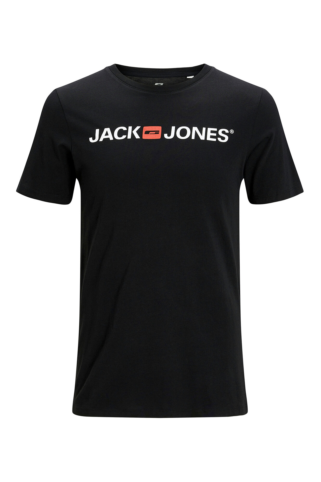 Jack & Jones Playera est&aacute;ndar fit negro