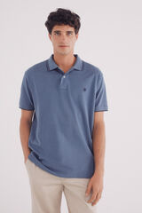 Springfield Polo piqué detalles contraste regular fit azul