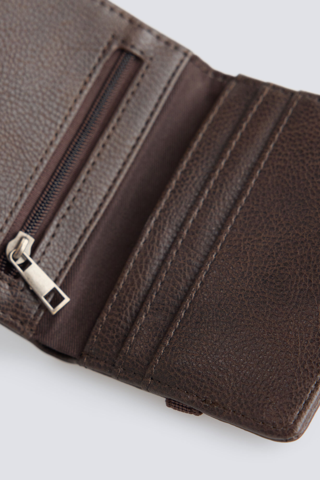 Springfield Cartera efecto piel marr&oacute;n caf&eacute;
