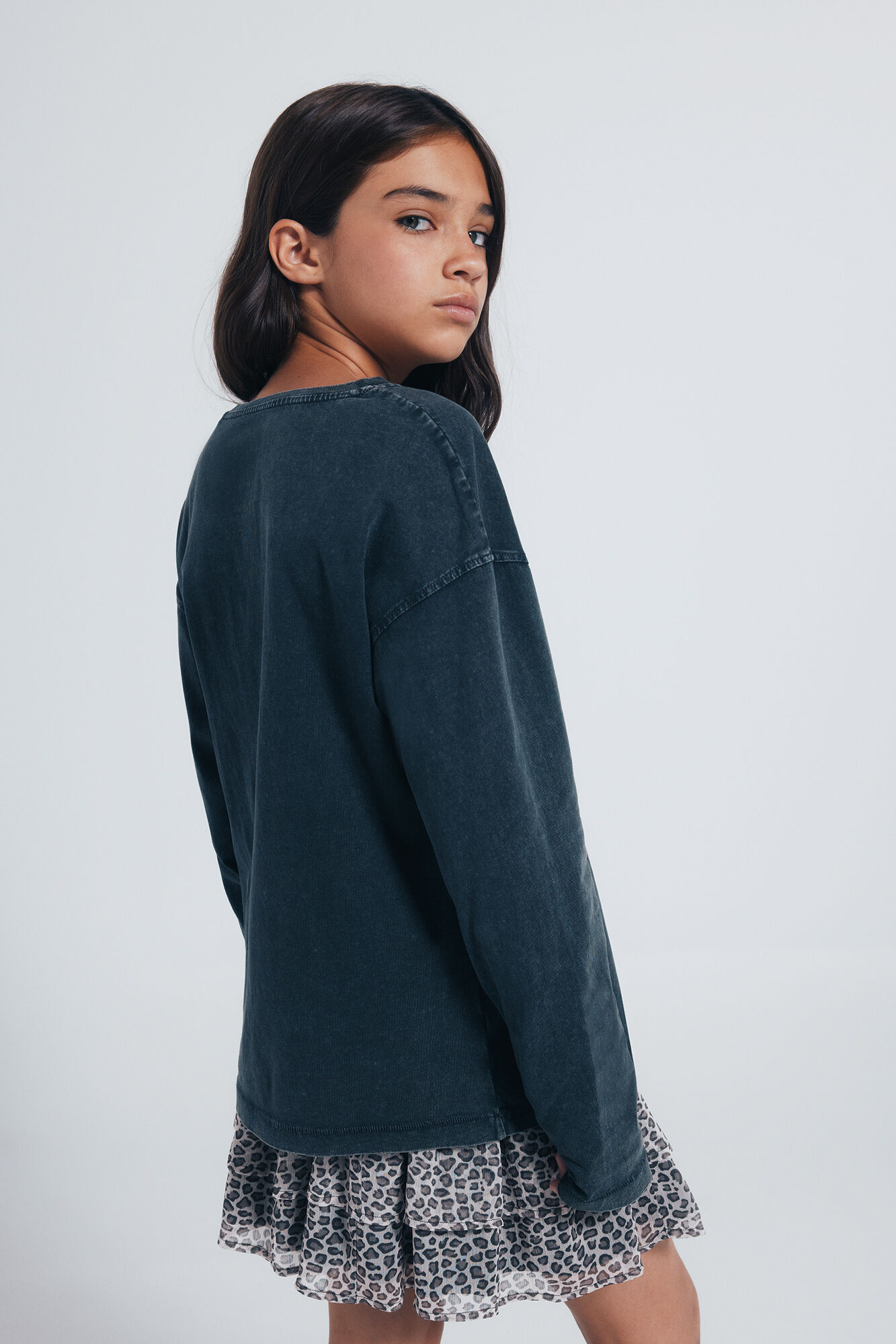 Springfield Kids Playera manga larga Rolling stones ni&ntilde;a. gris