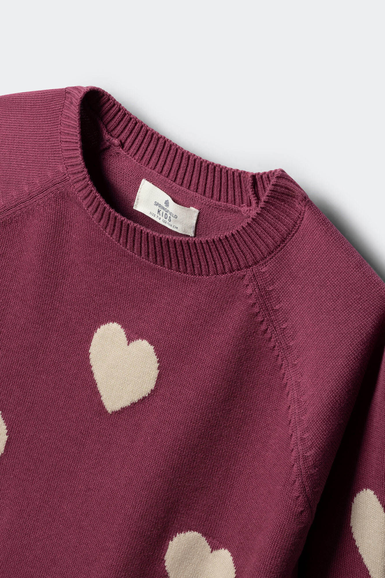 Springfield Kids Su&eacute;ter corazones ni&ntilde;a rosa