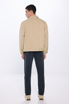 Springfield Pantalón color lavado slim fit azul