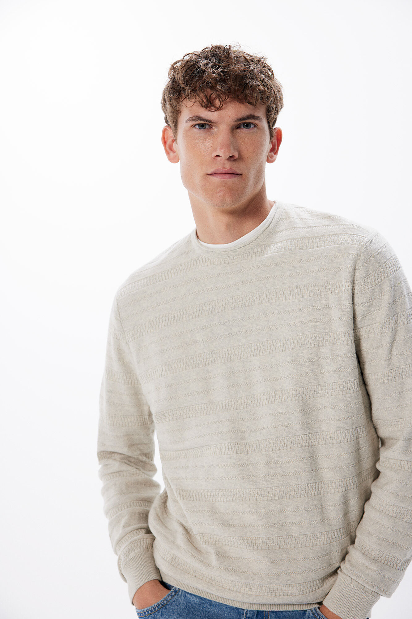 Sueter dos estructuras Sueteres y cardigans de hombre Springfield MX