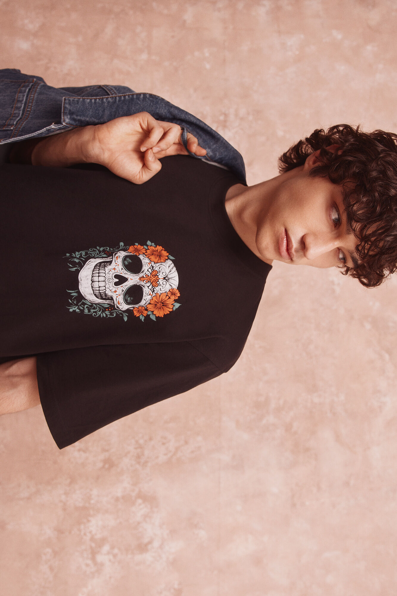 Springfield Playera calavera negro