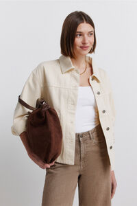 Springfield Chamarra extragrande de denim color