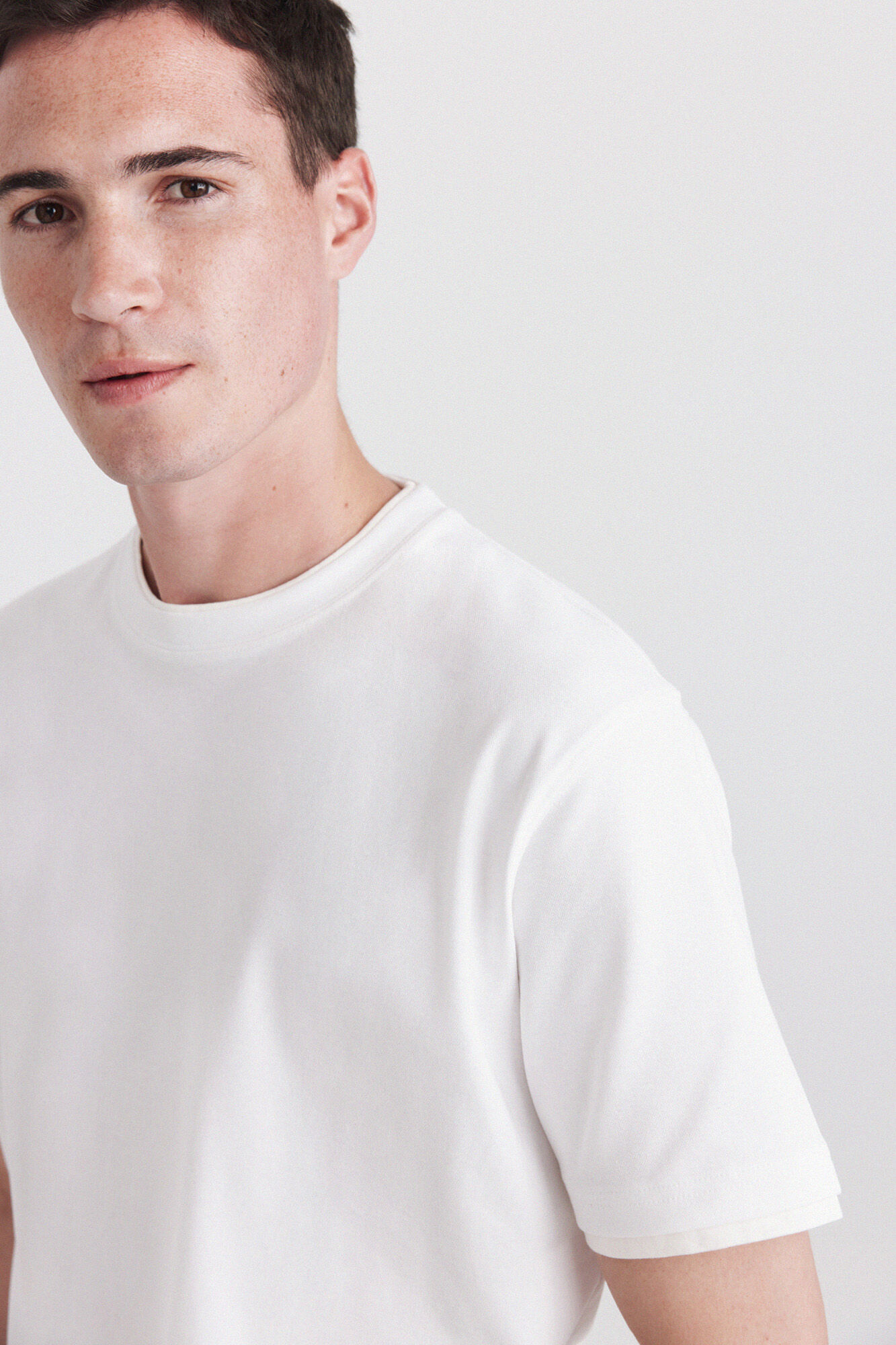 Springfield Playera doble interlock natural
