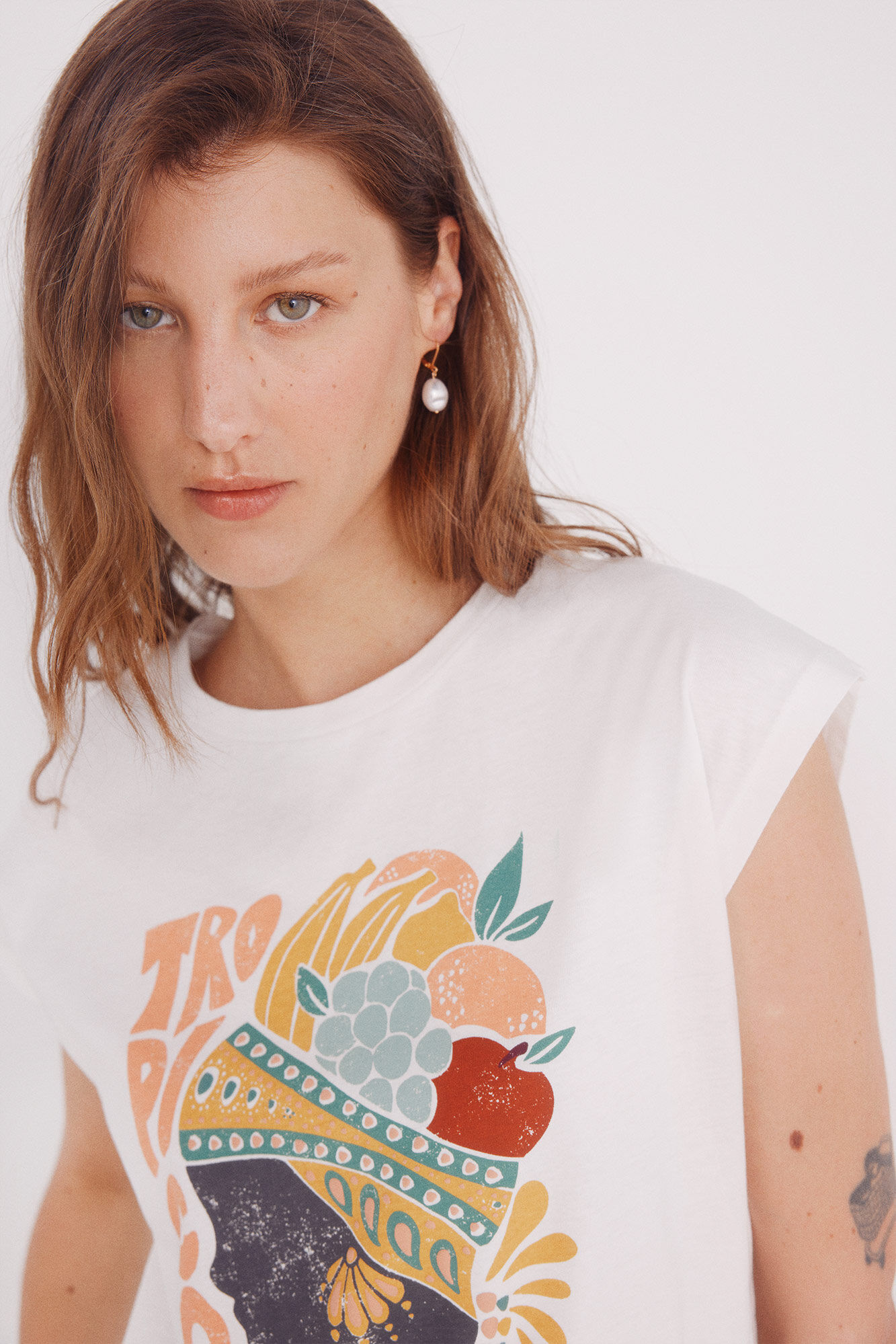 Springfield Playera gr&aacute;fica  amarillo