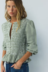 High Spirits Blusa Garden kaki