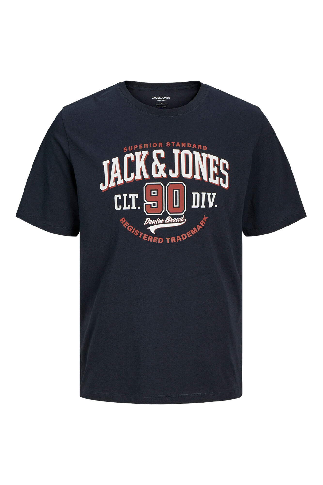 Jack & Jones Playera est&aacute;ndar fit marino