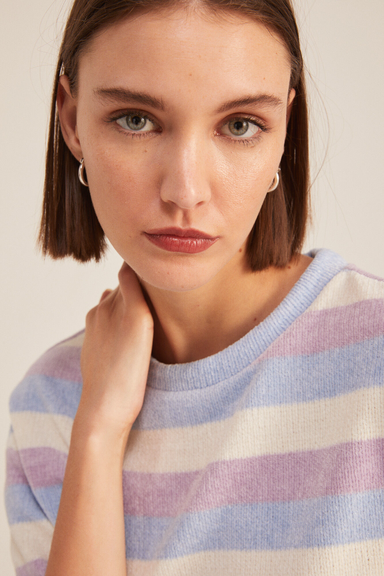 Springfield Playera Chenilla Rayas amarillo