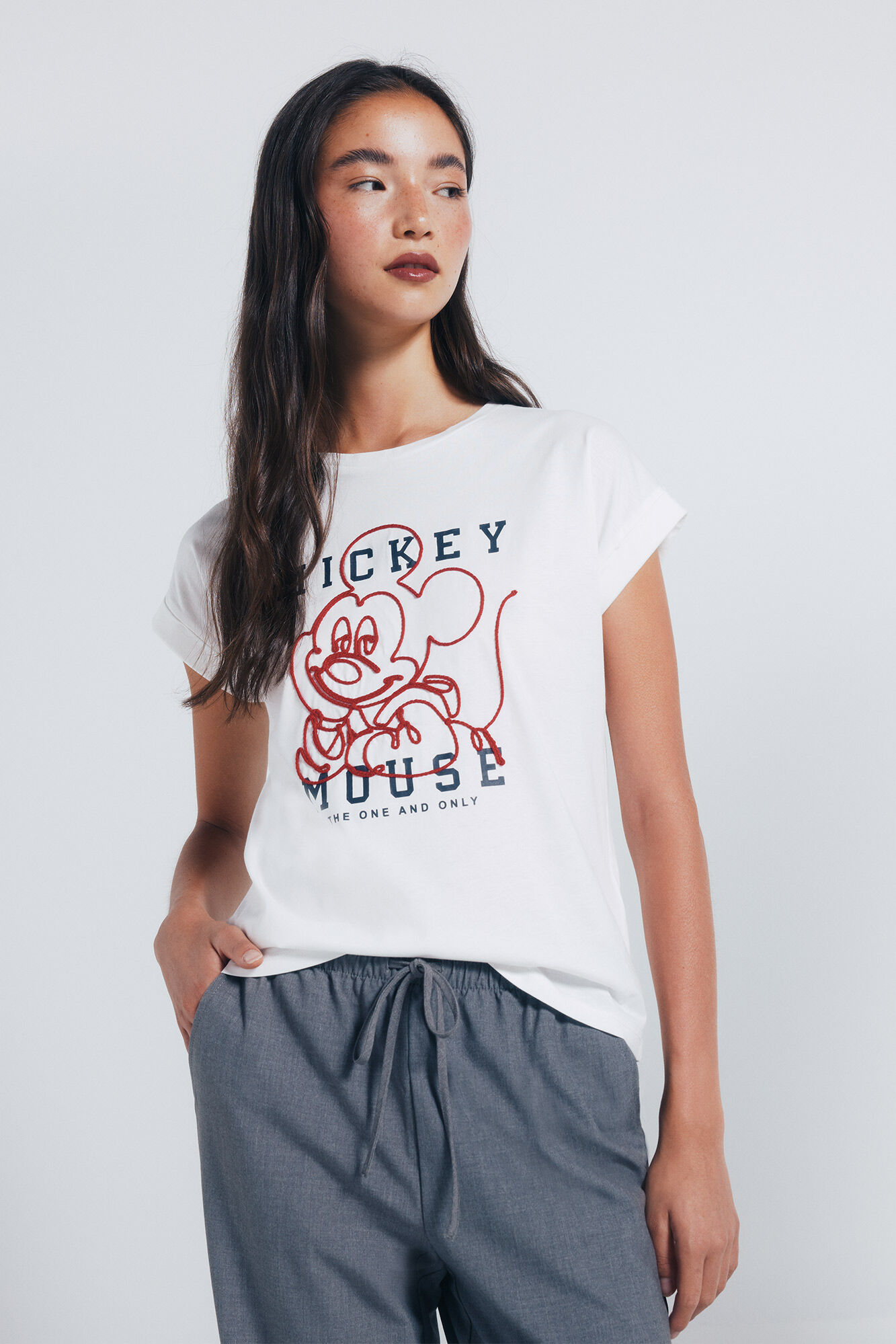 Springfield Playera "Mickey Mouse" silueta nude