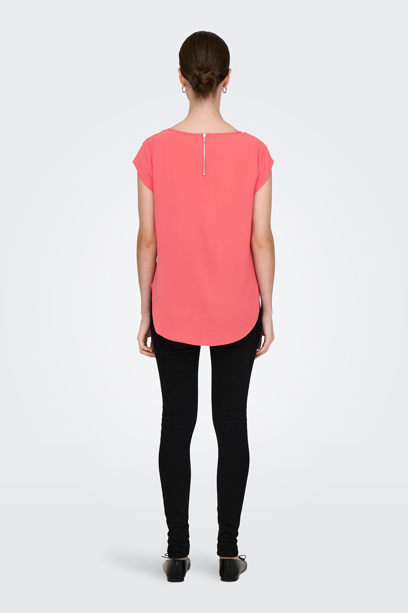 Only Camiseta de manga corta rosa