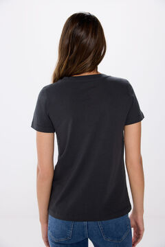 Springfield Playera gráfica algodón gris