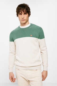 Springfield Suéter básico block verde