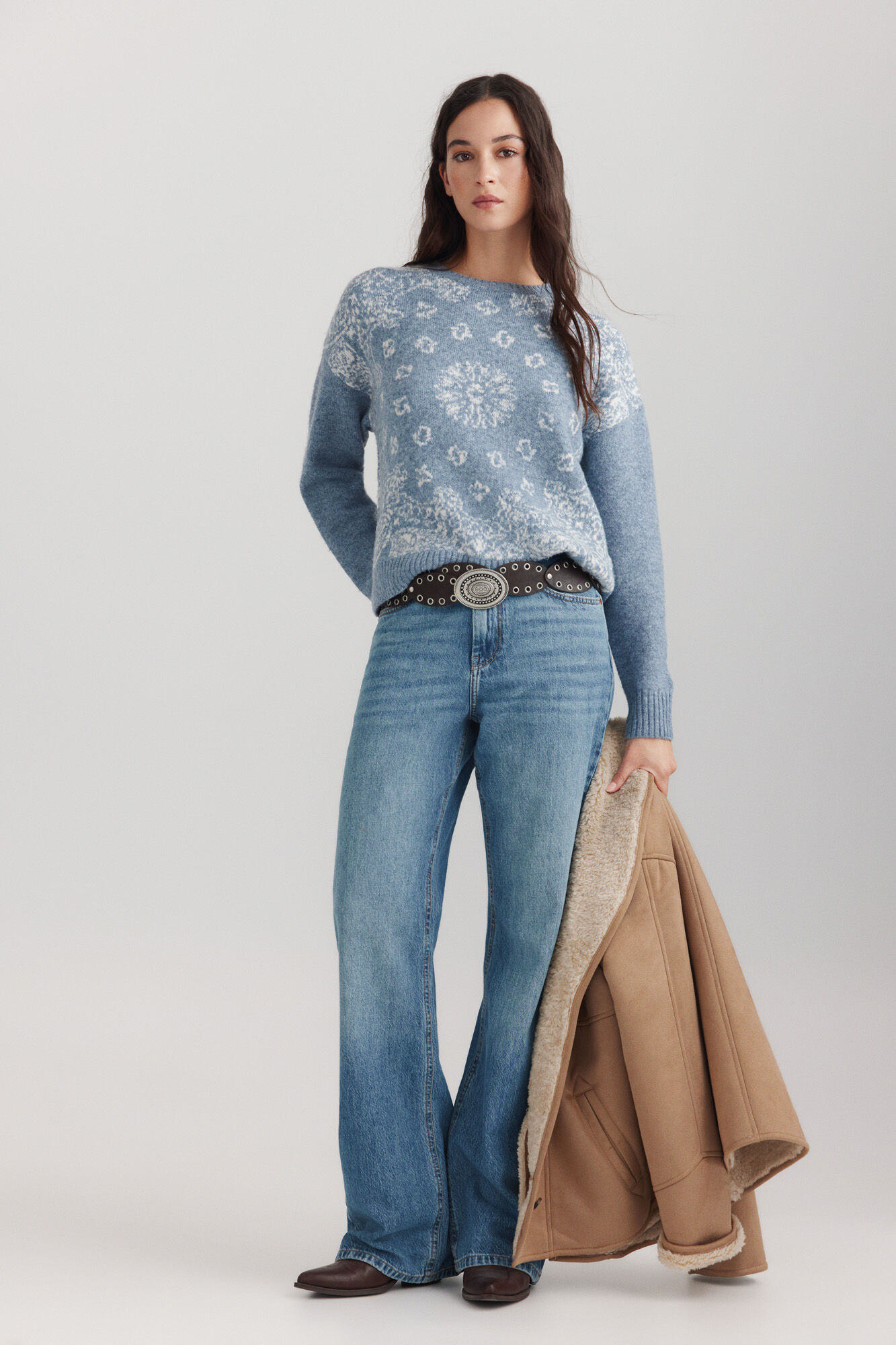 Springfield Su&eacute;ter jacquard paisley
