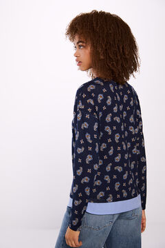 Springfield Playera estampada combinada marino