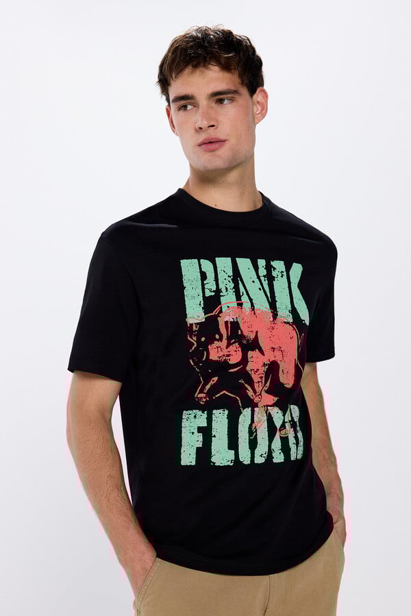 Springfield Playera Pink Floyd negro