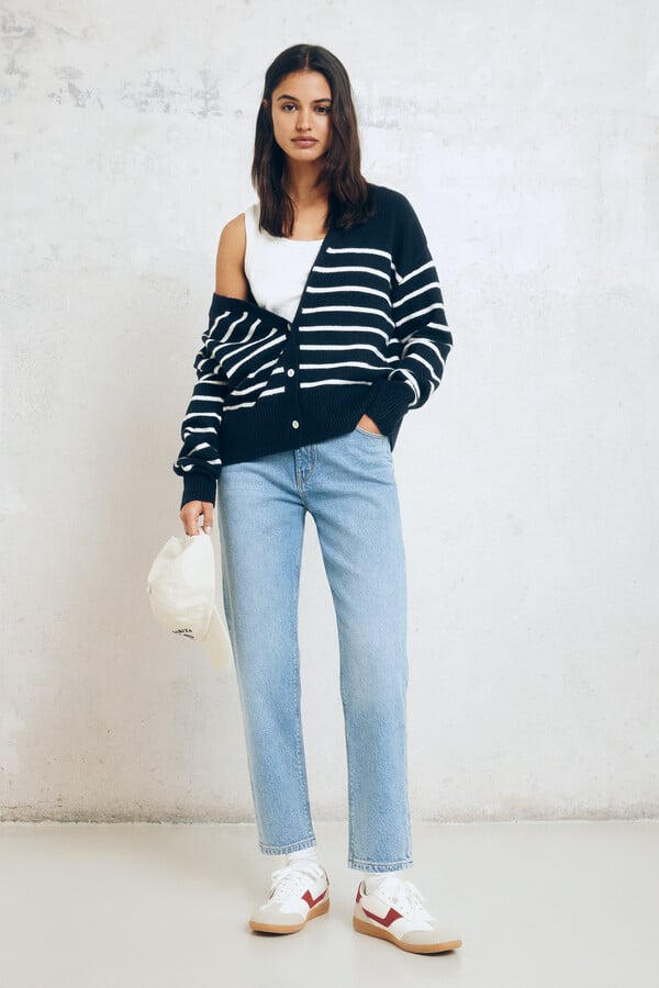 Springfield Jeans mom azul