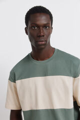 Springfield Playera de bloques de color verde