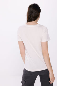 Springfield Playera gráfica algodón beige