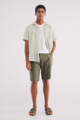 Springfield Bermudas algodón comfort fit kaki