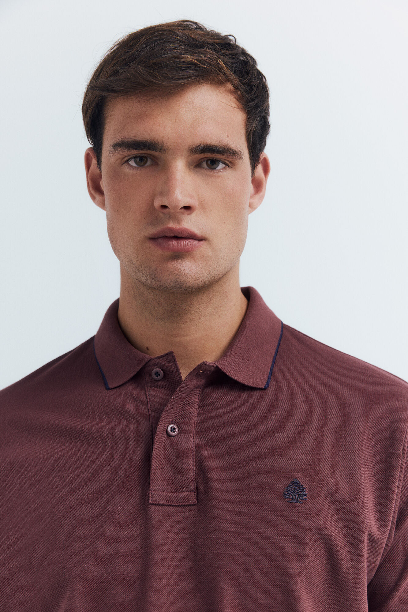Springfield Polo de piqu&eacute; elegante con cuello de corte regular