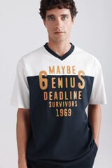 Springfield Playera Genius azul