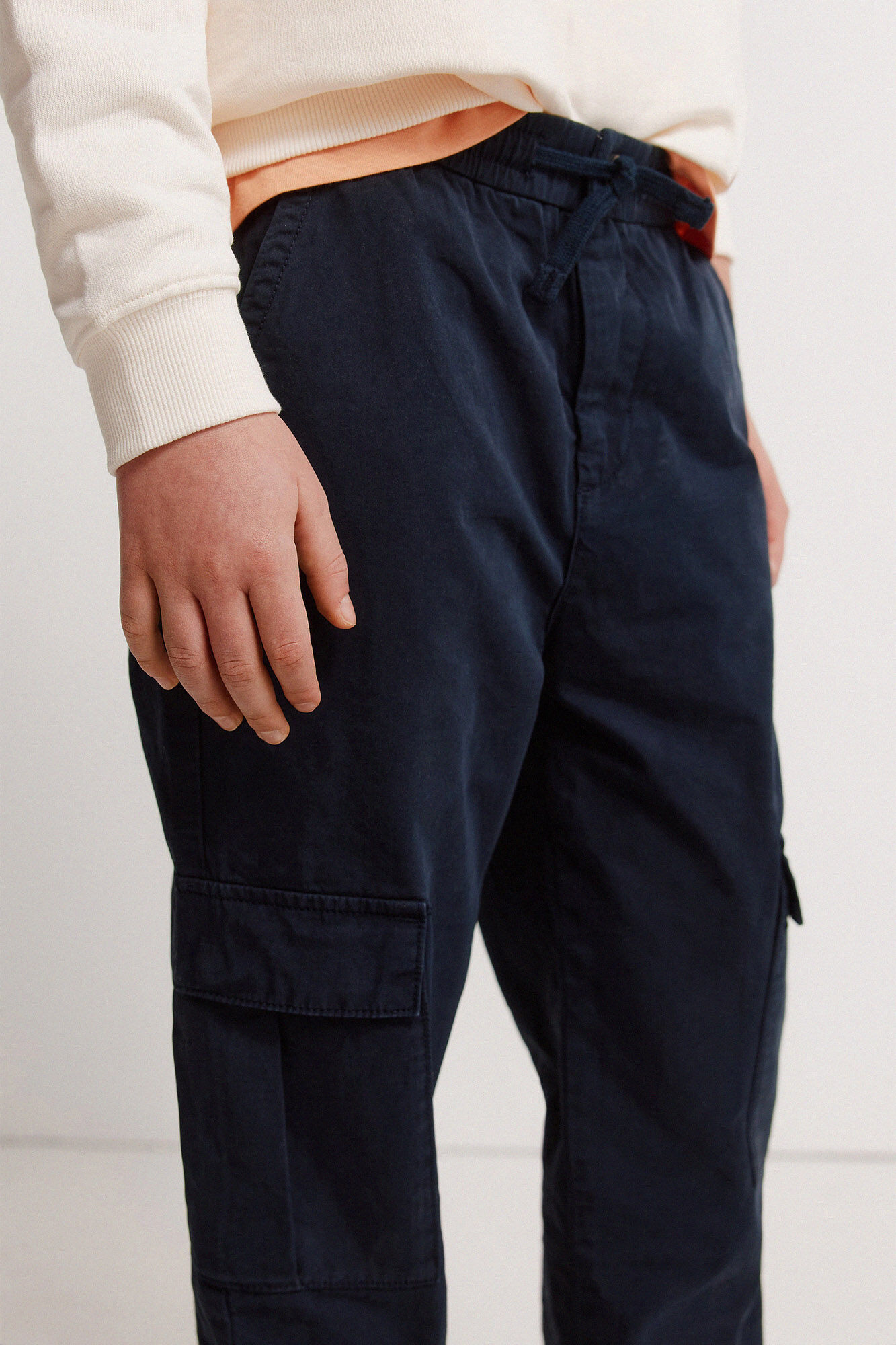 Springfield Kids Pantal&oacute;n chino cargo para ni&ntilde;o azulado