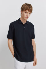 Springfield Polo de piqu&eacute; con cierre regular fit marino