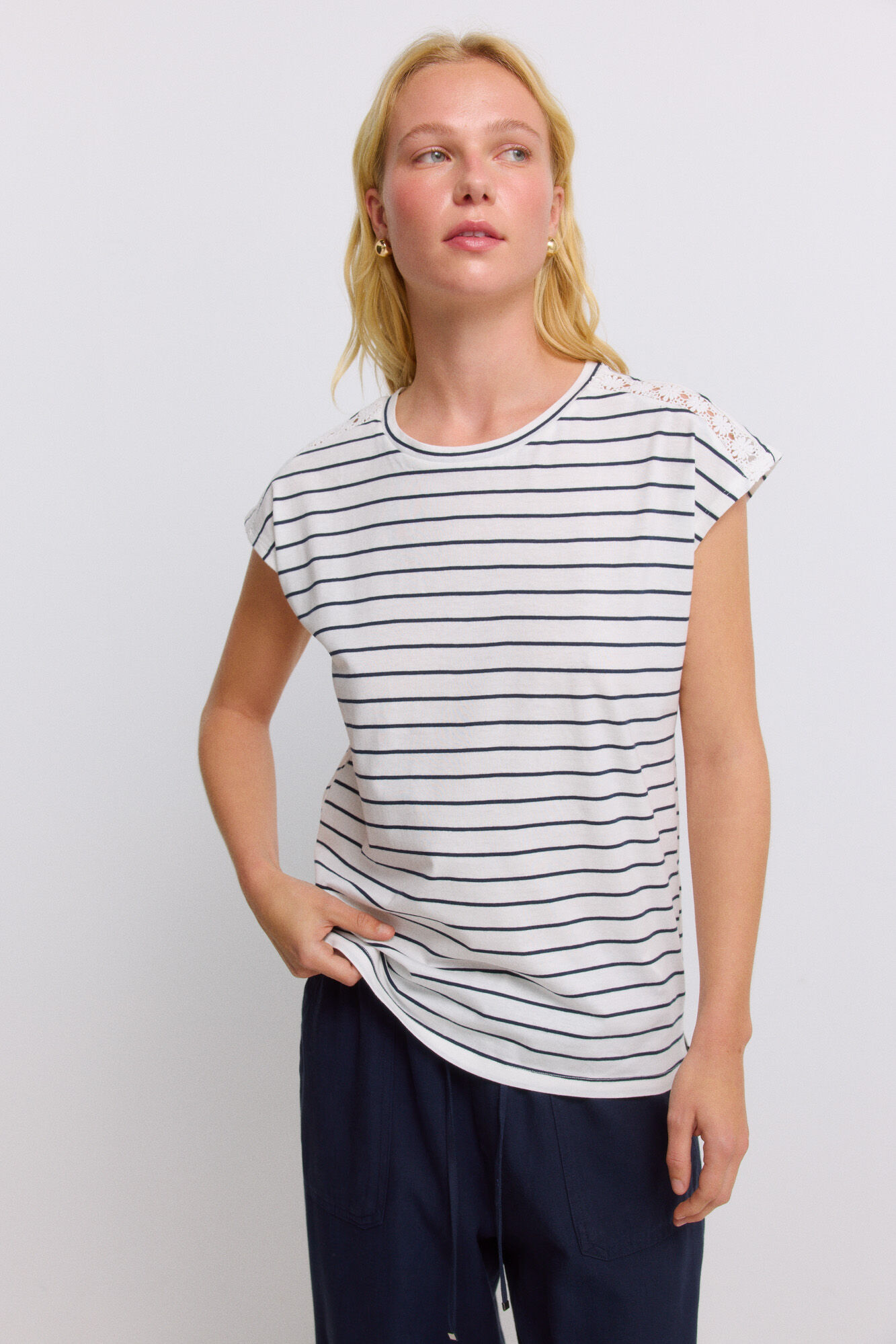 Springfield Playera de crochet de hombro